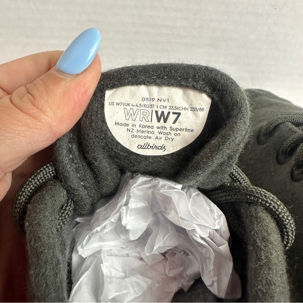 allbirds Women's Merino Wool Runners Sneakers in Jackalberry Dark Green Womens 7 - Picture 10 of 12